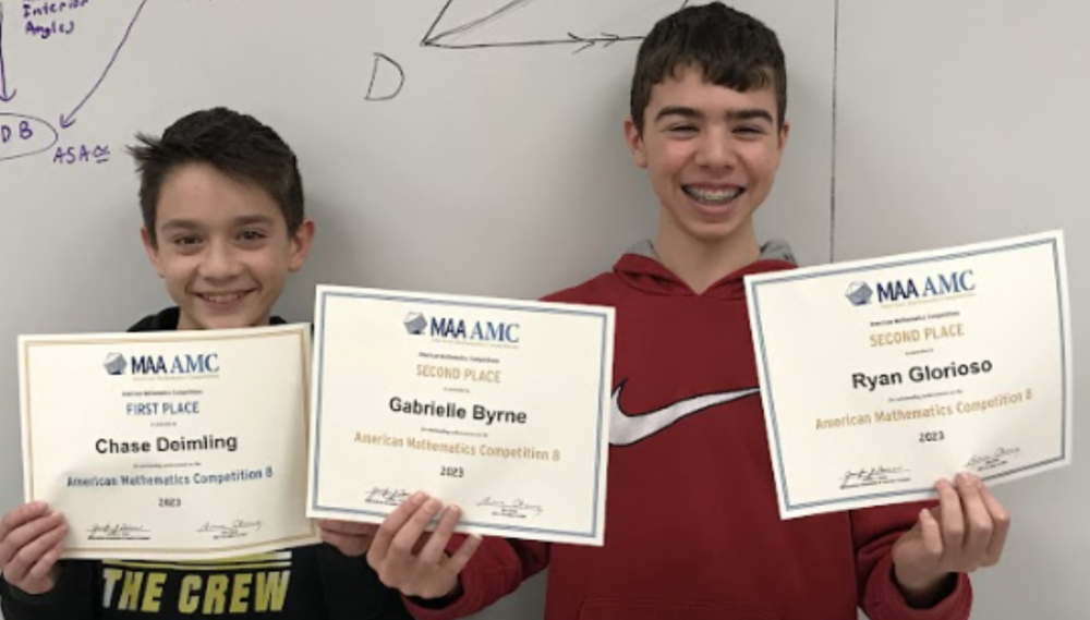 ​  Chagrin Falls Middle School and Chagrin Falls Intermediate School Participate in AMC - 8 Contest