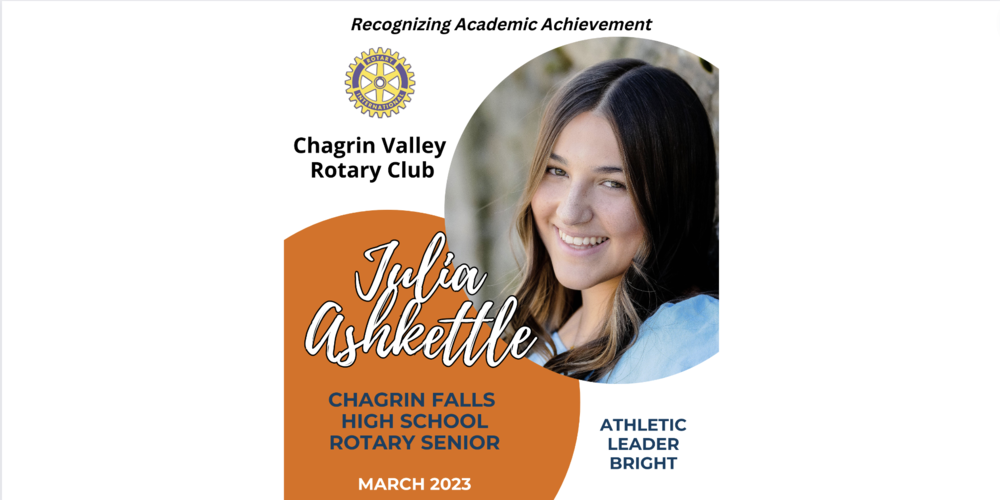 Chagrin Falls High School Chagrin Valley Rotary Student of the Month