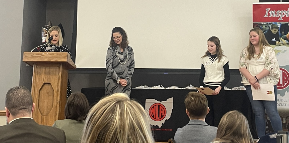 Two Chagrin Falls Middle School Students Recognized at Ohio Middle Level Association Breakfast of Champions